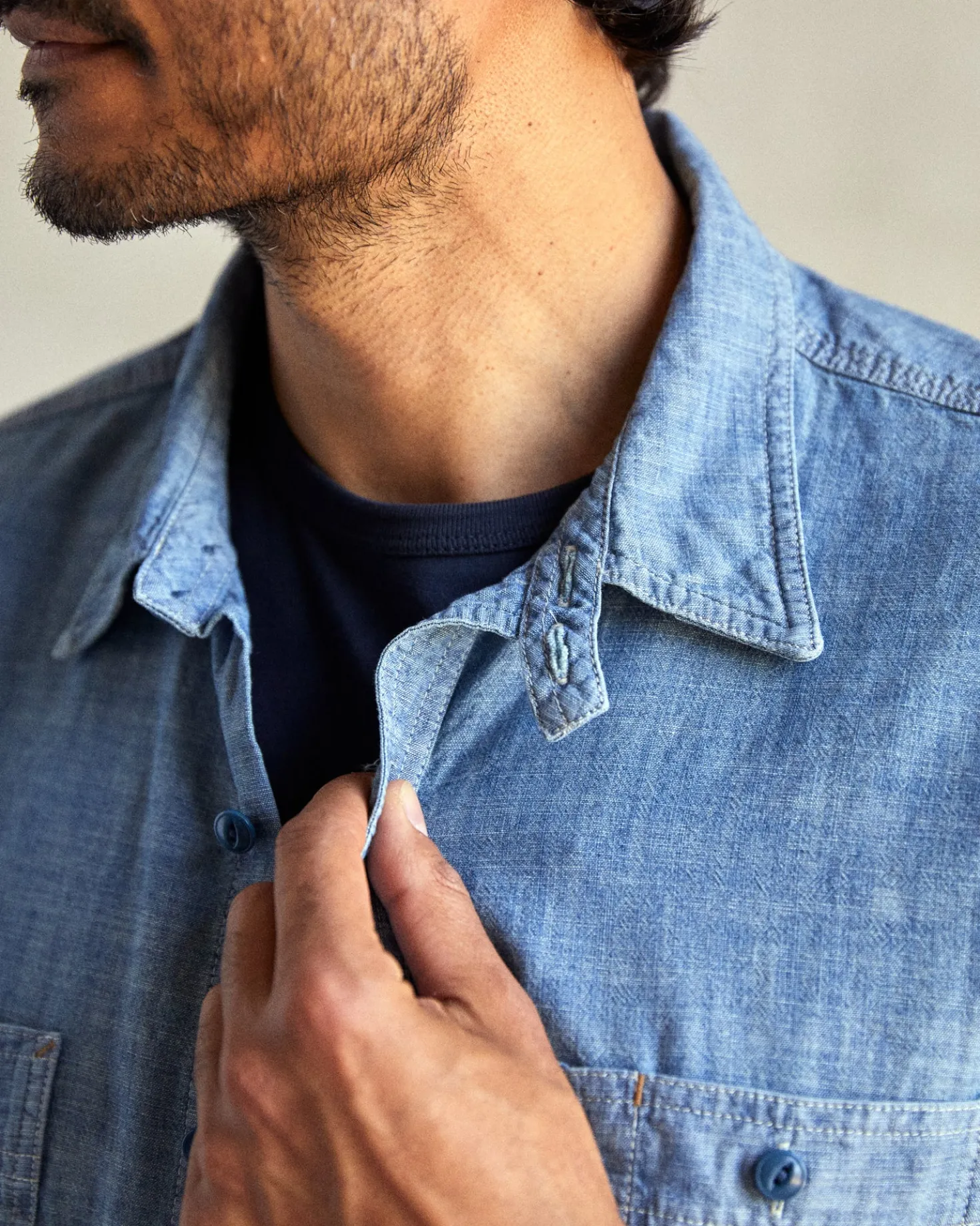 Chambray Utility Shirt
