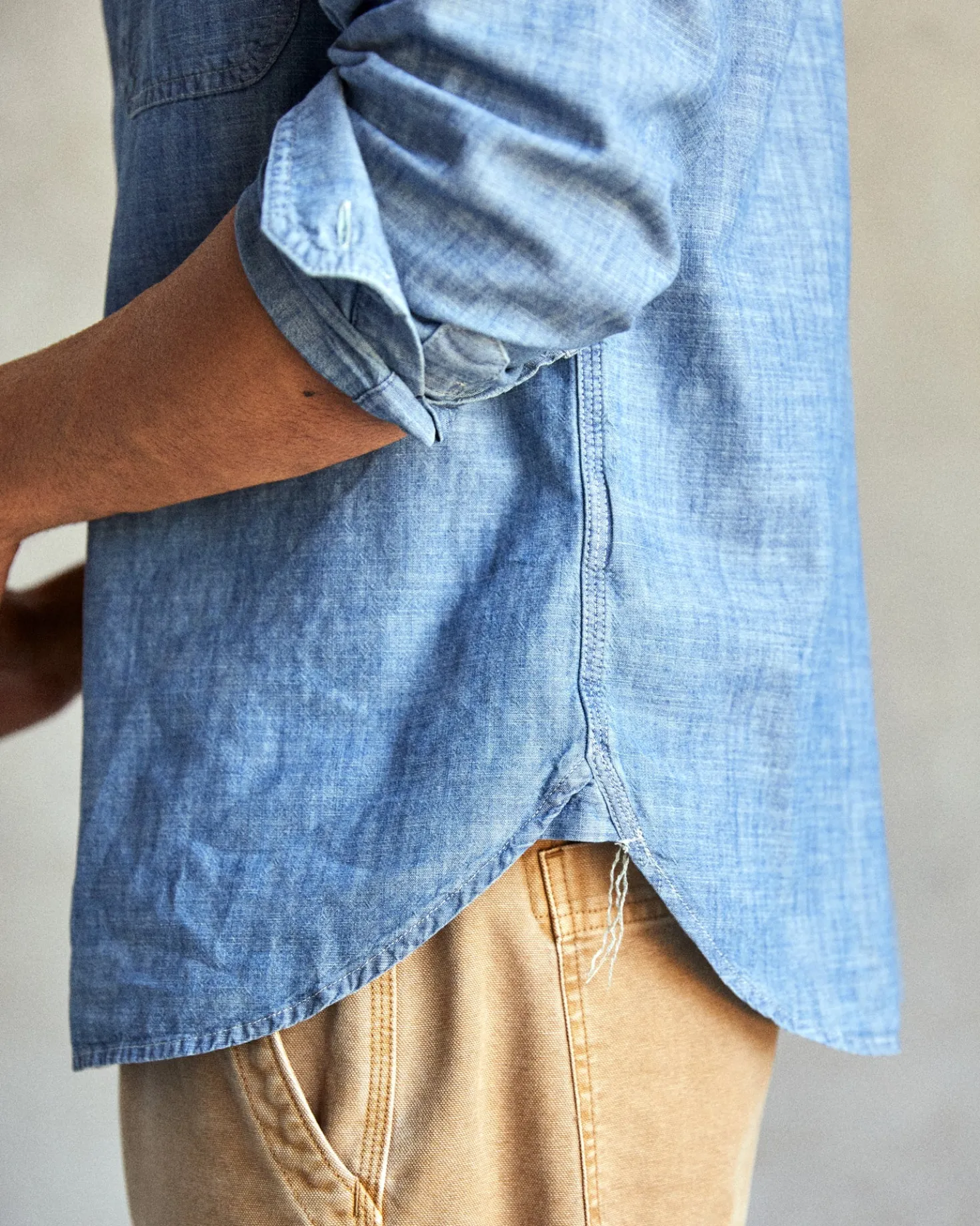 Chambray Utility Shirt