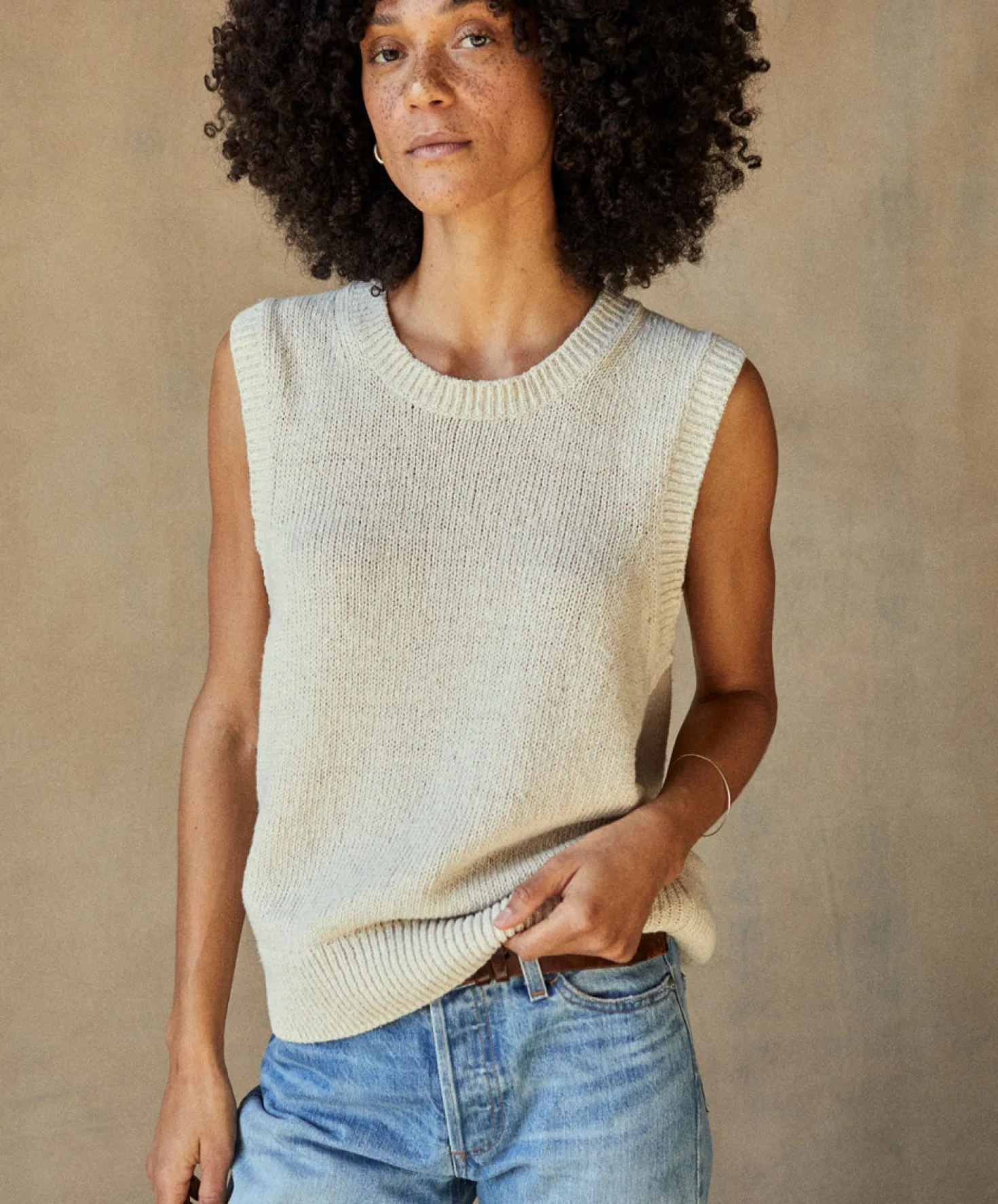 Crescent Knit Tank