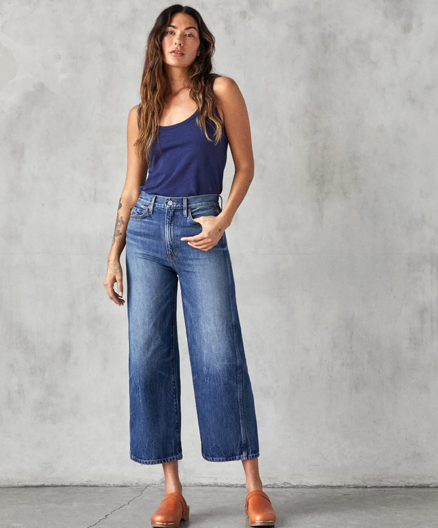 The Brook Wide Leg Jean