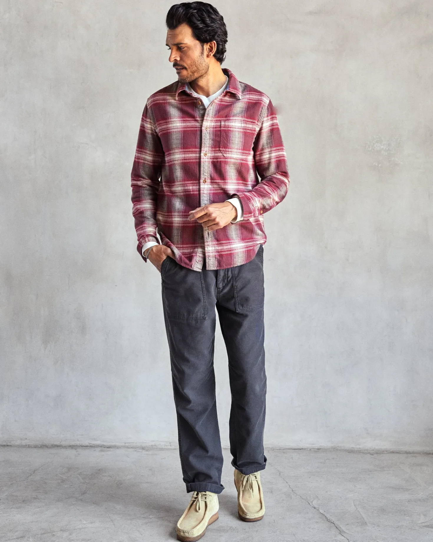 Transitional Slub Flannel