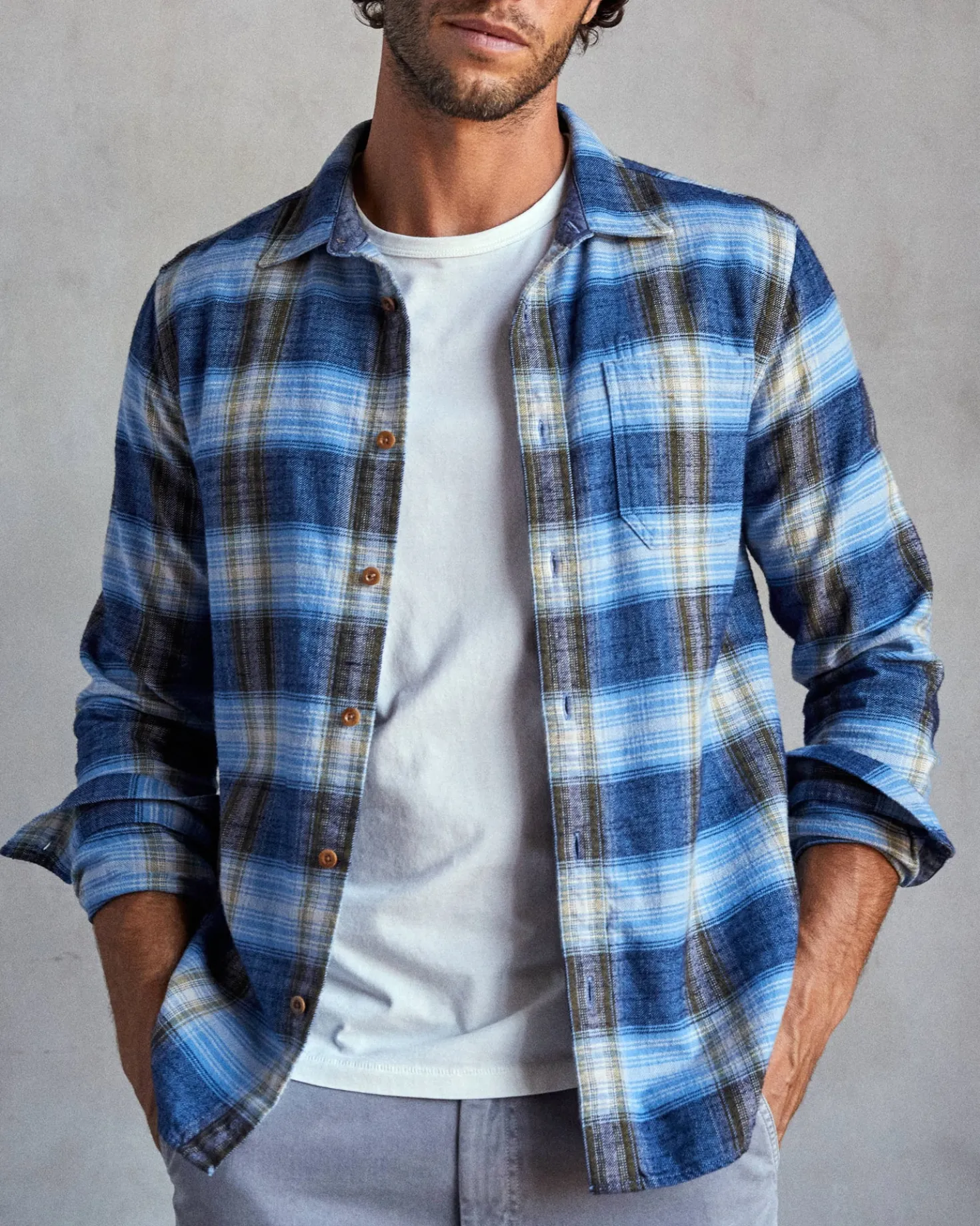 Transitional Slub Flannel