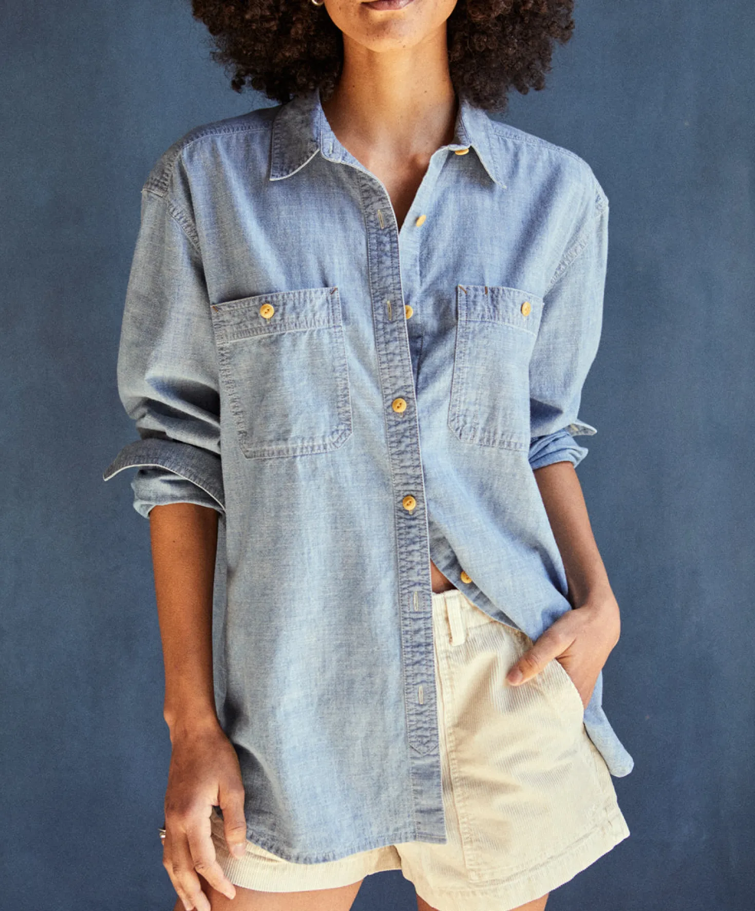 Women's Chambray Utility Shirt